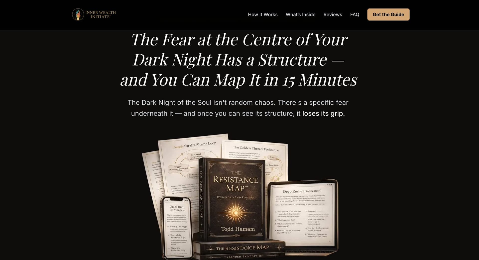 Dark Health Initiate marketing funnel landing page